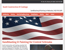 Tablet Screenshot of kushconstructionandcoatings.com